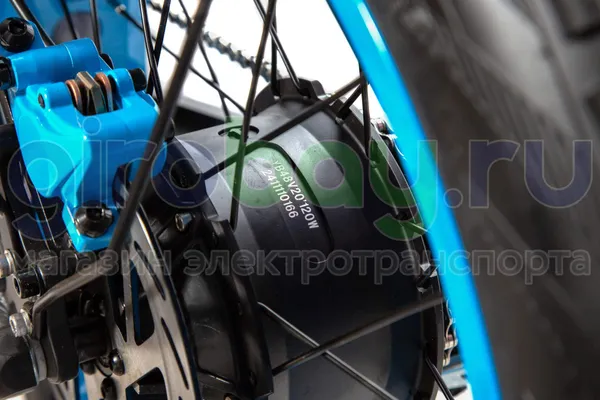 Электровелосипед Syccyba F11 Pro Dual 48V/20Ah (полный привод) - Синий обод фото №13