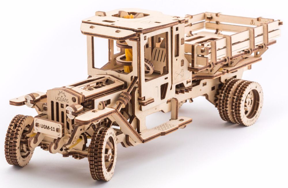Конструктор 3D-пазл Ugears - Грузовик UGM-11