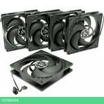 Комплект вентиляторов для корпуса Arctic P14 PWM PST Black (ACFAN00138A)
