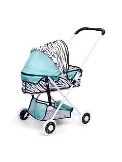 Коляска для кукол Зебра, складная, прогулочная с капюшоном (936B-9)