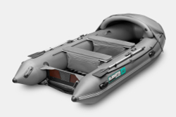 Надувная лодка GLADIATOR E380PRO тёмно-серый