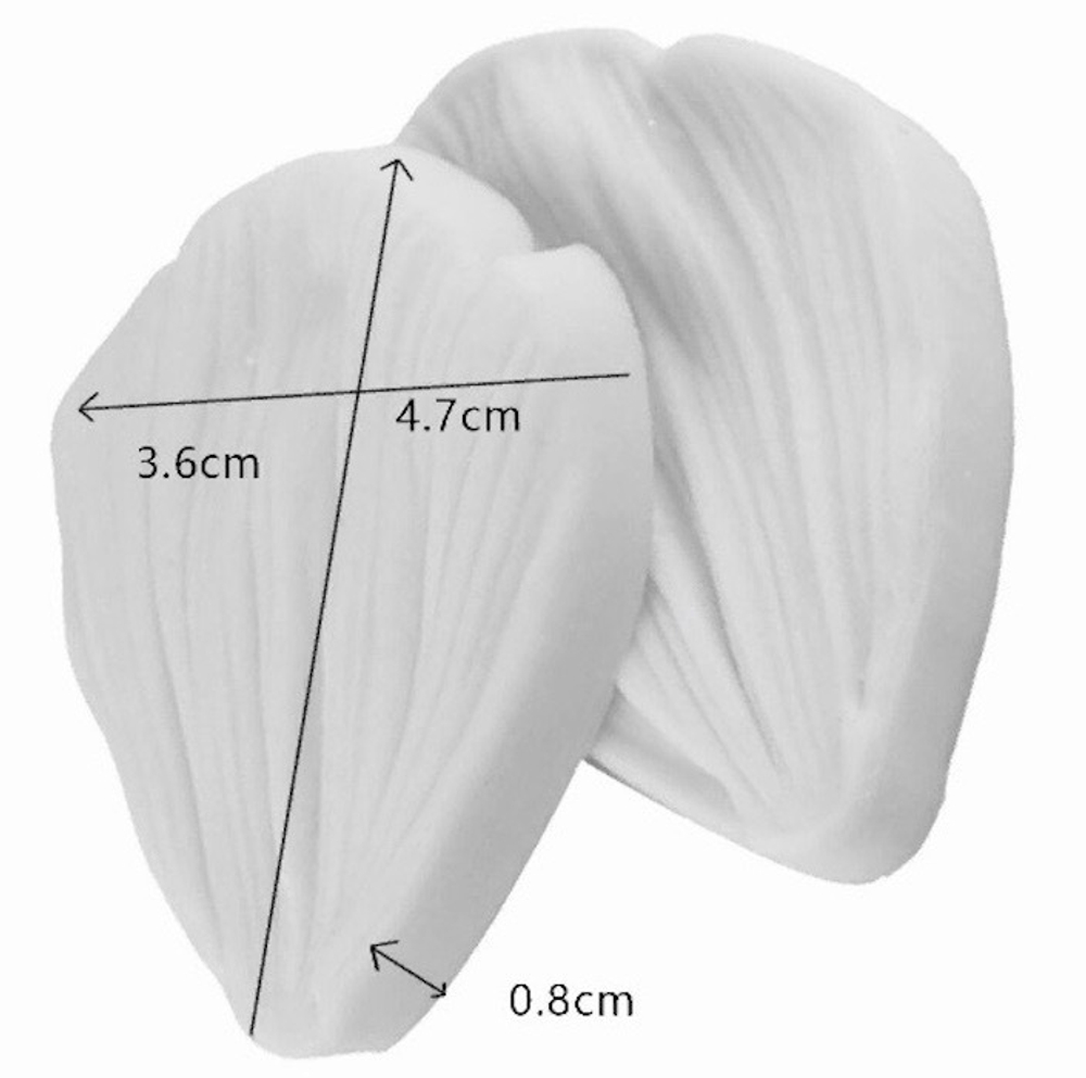 Молды силиконовые для лепки цветов. Набор из 2х штук: серединка цветка и лепесток космеи(цинии) / Форма для лепки из полимерной глины, воска, мыла, самозатвердевающих масс