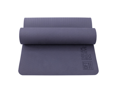 Коврик для йоги и фитнеса 185 х 80 см толщина 8 мм TPE лиловый