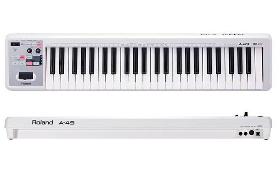 ROLAND A-49-WH миди клавиатура с послекасанием, 49 клавиш
