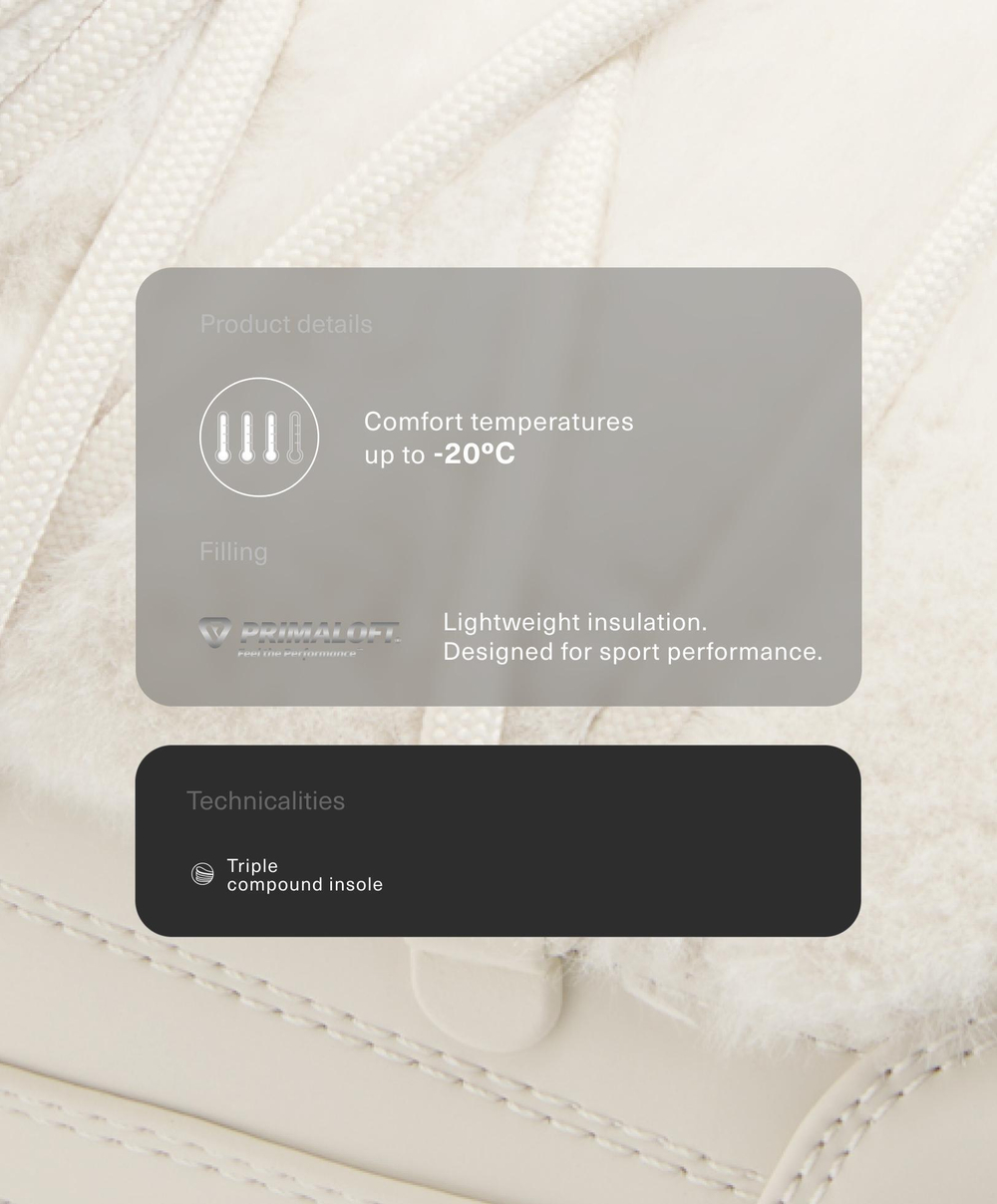 OYSHO Технические ботинки со шнуровкой и меховой отделкой, экрю