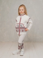 Жилетка вязаная на молнии