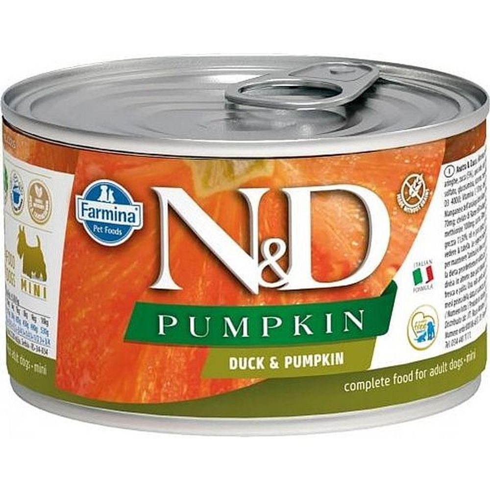 ND Dog Duck &amp; Pumpkin MINI / Утка с Тыквой для собак мелких пород 140г