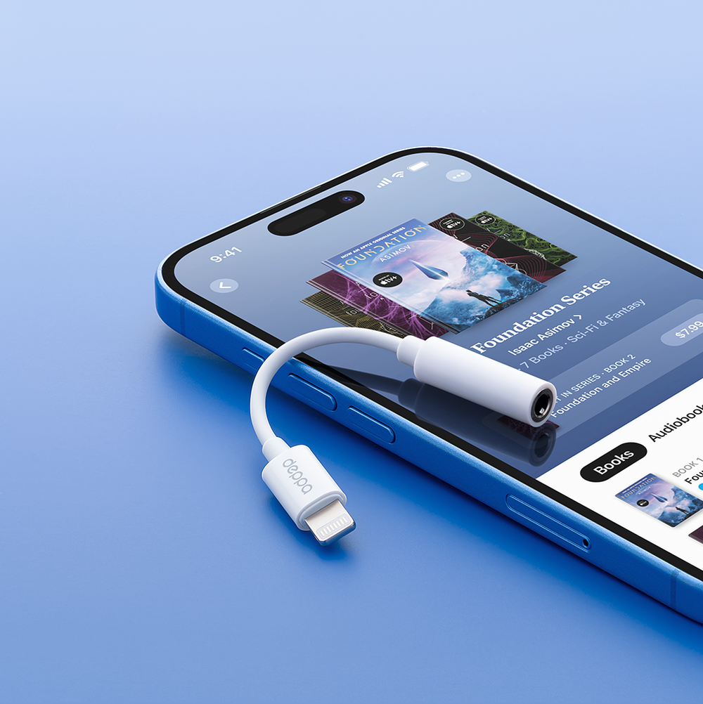 Переходник-адаптер Lightning 8-pin - 3.5 mm jack, белый
