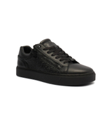 Кожаные кроссовки Calvin Klein - черный(HM0HM01496)