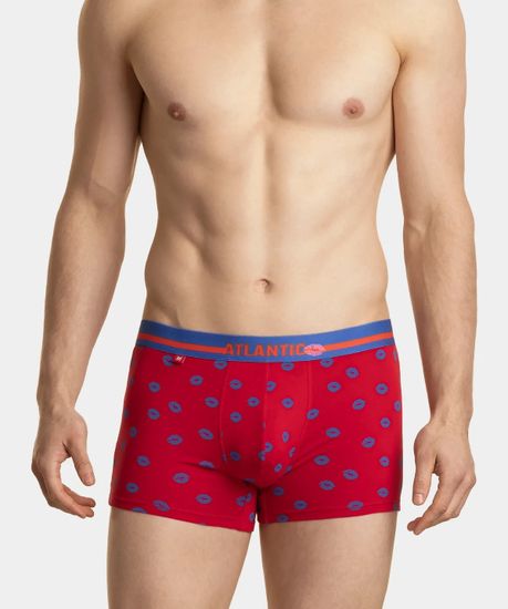 Трусы мужские боксеры (2шт), Atlantic 2GMH-021, голубые + красные