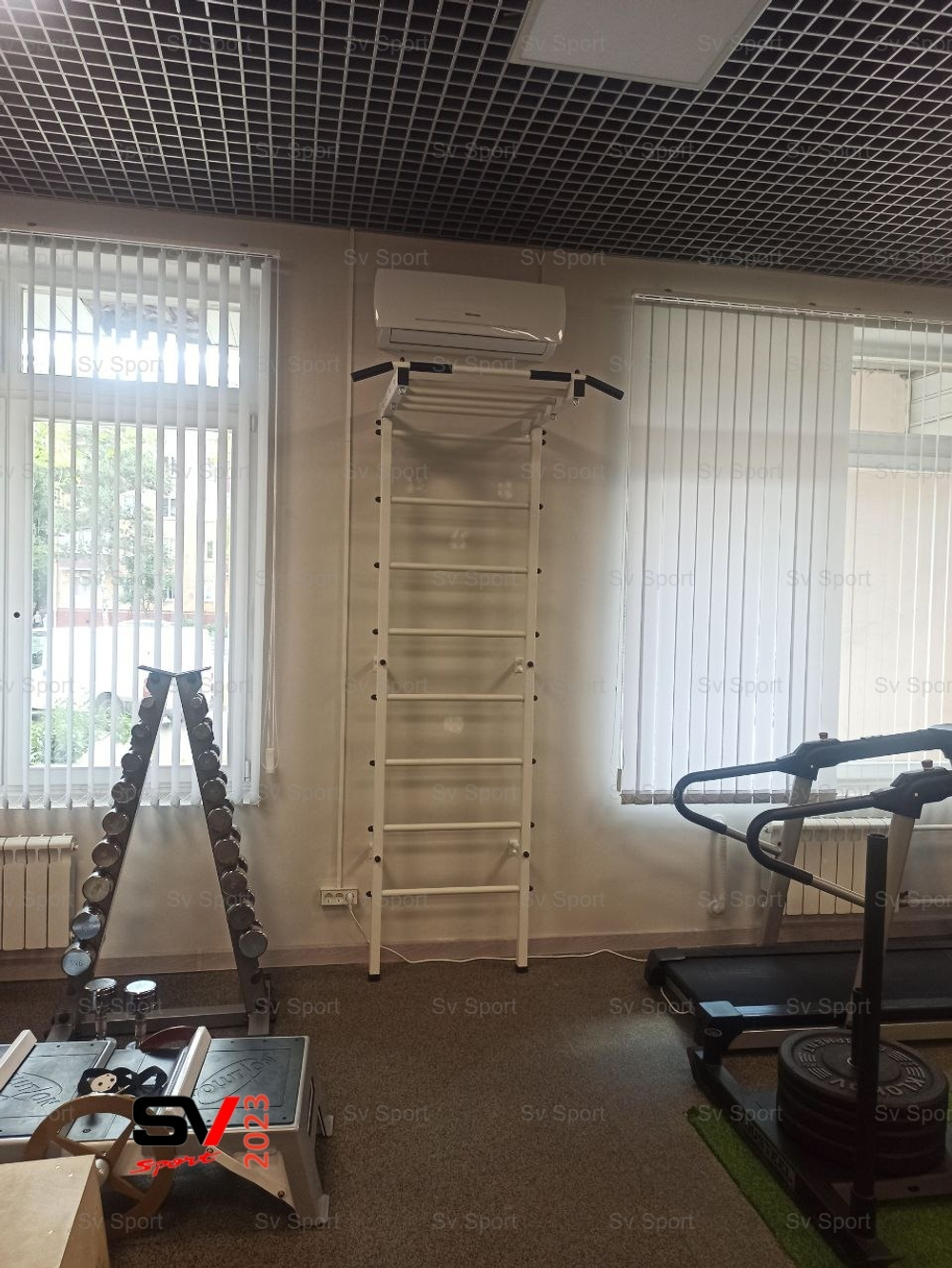 Монтаж шведской стенки Sv Sport в бетонные, кирпичные стены