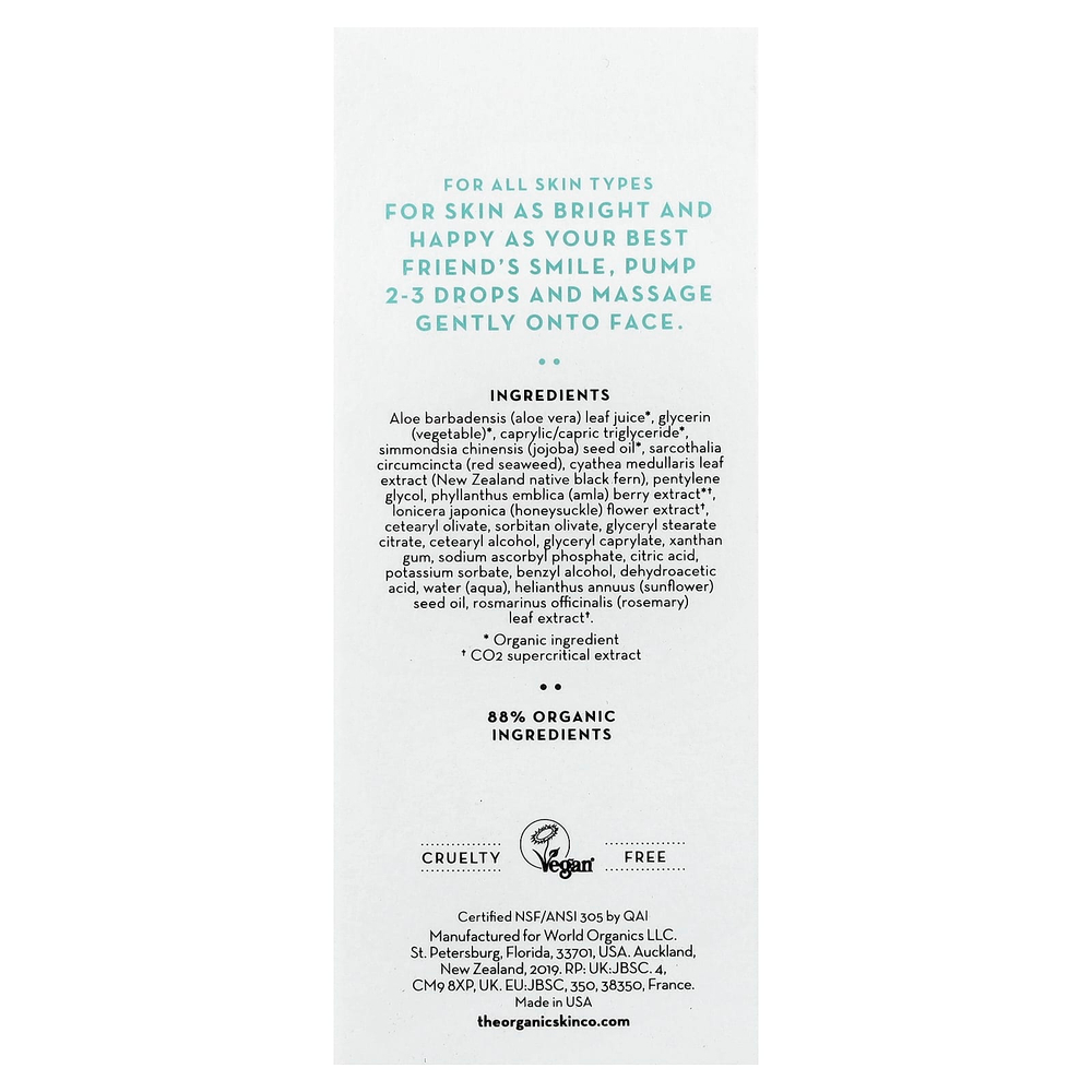 The Organic Skin Co., Морская сыворотка с витаминами, 30 мл (1 жидк. унц.)