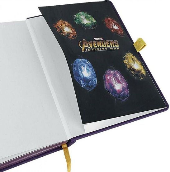 Записная книжка формата А5 премиум Avengers: Infinity War (Gauntlet LED)