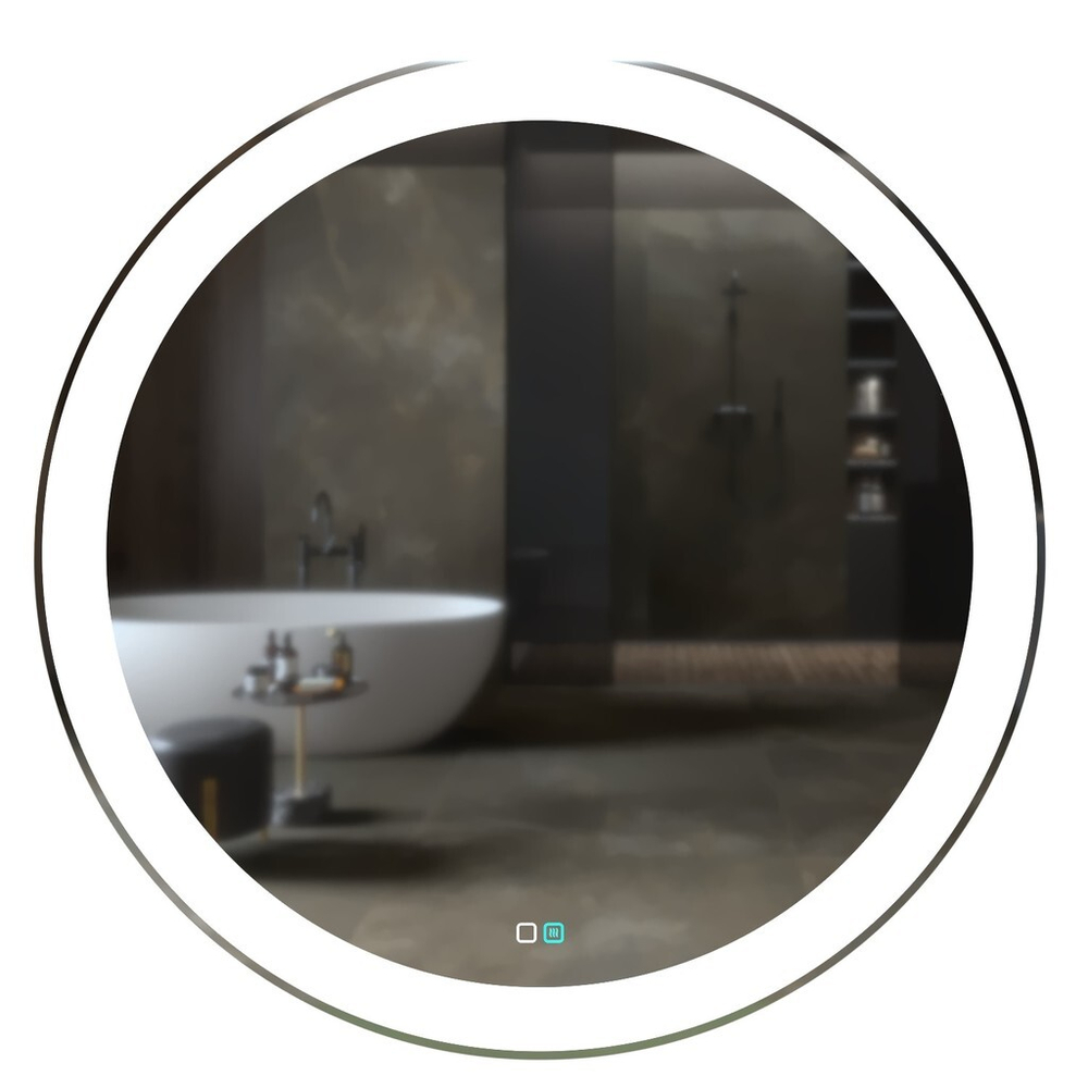 Зеркало MIXLINE "Перла-2" D770 сенсорный выключатель, светодиодная подсветка + подогрев