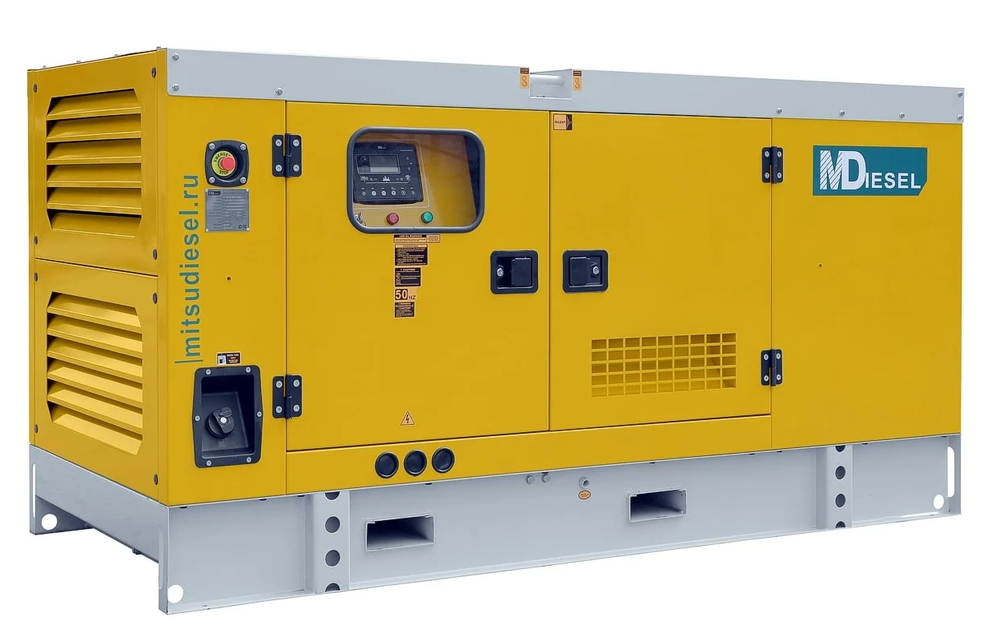 Дизельный генератор 100 кВт Mitsudiesel МД АД-100С-Т400-1РКМ29 в шумозащитном кожухе