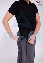 Брюки ортопедические межсезонные с расширением на бедре. Размер L (48-50). Цвет ТЕМНО-СЕРЫЙ