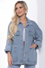 Жакет джинсовый Хлоя (серо-голубая) Б13369-4М LT Collection