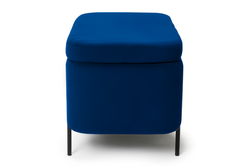 Пуф Gloria овальный Синий с ящиком