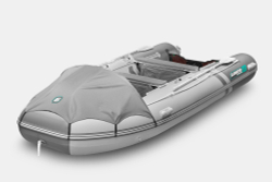 Надувная лодка GLADIATOR E450PRO светло-темносерый