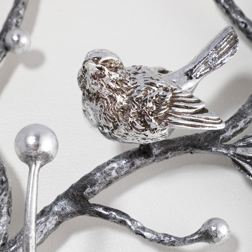 Вешалка настенная Терра (без зеркала) Айс Античное Серебро