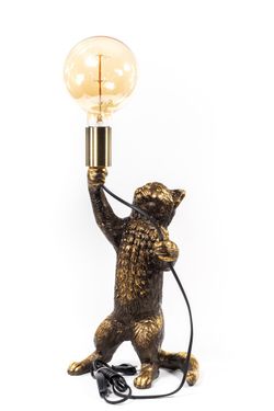 Настольная лампа Кот Эдисон Бронза