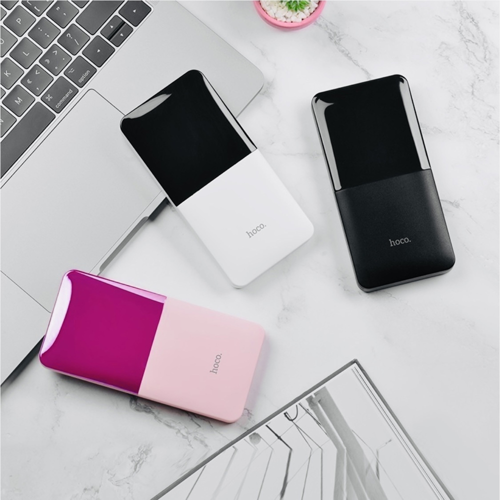 Power Bank 20000mAh, 4 USB, Hoco J42A, розовый