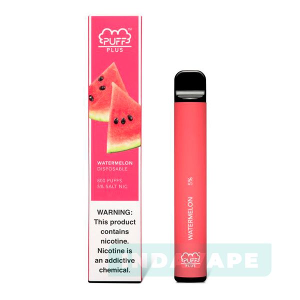 Купить Одноразовый Pod Puff Bar Plus - Watermelon (800 затяжек)