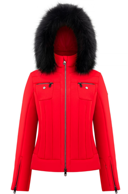 POIVRE BLANC 295472 W22-0806-WO куртка с иск. мехом Цв. scarlet red 8 (красный), SRD8