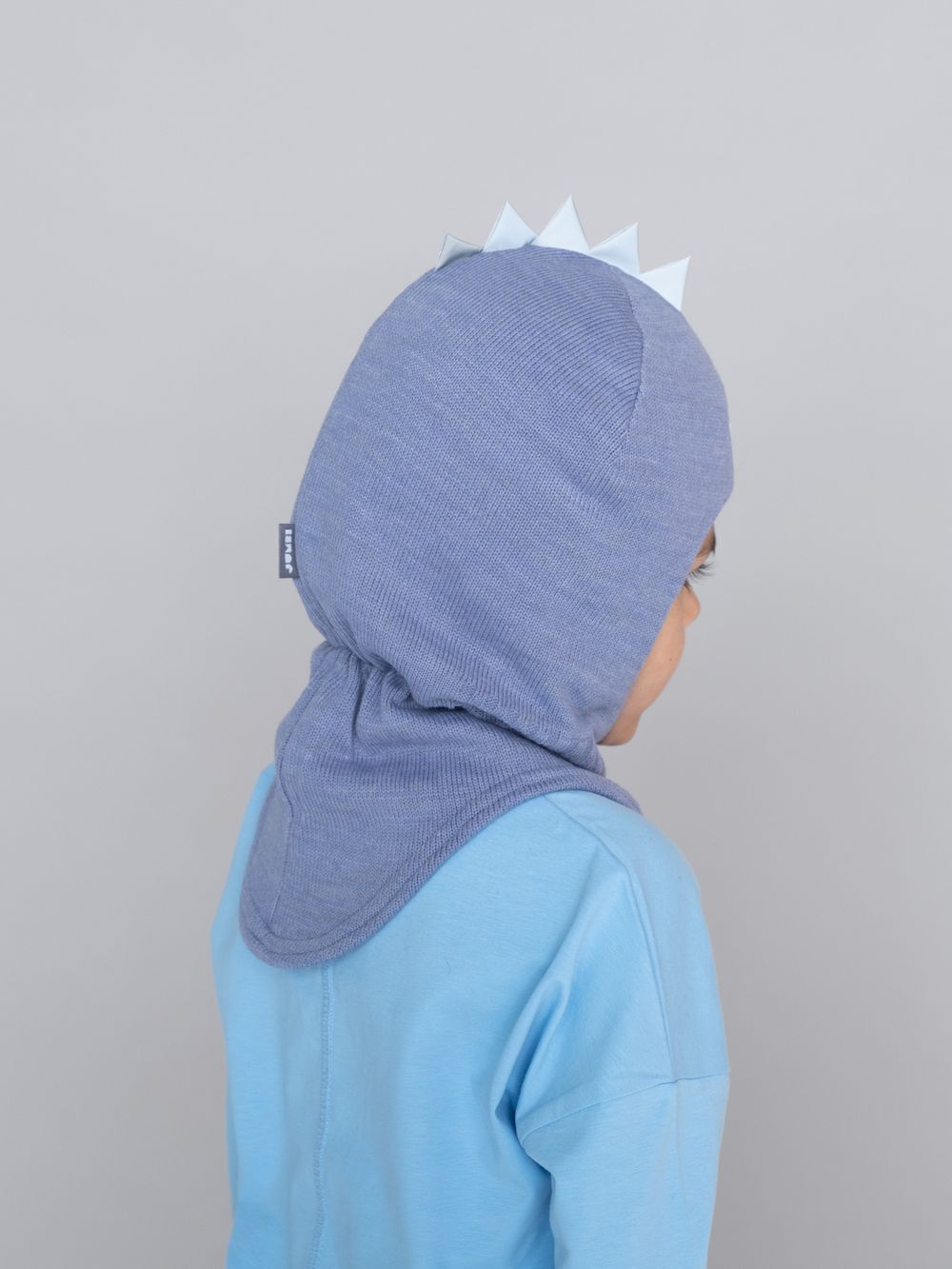 Шлем зимний вязаный (Джинс) ОРЕО