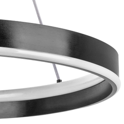 736407 Люстра ROTONDA 91W LED 2976LM 120G ЧЕРНЫЙ 3000-6000K