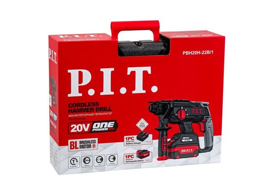 Аккумуляторный перфоратор "PIT" PBH20H-22B/1