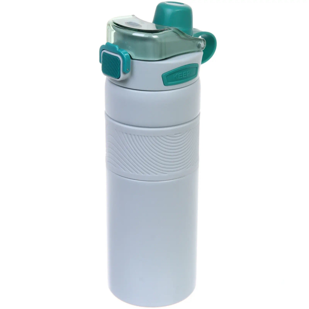 Термос 800мл «Фитнесс», цвет светло-голубой