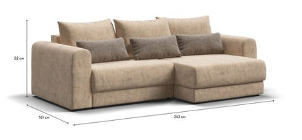 Модульный угловой диван Ричмонд Модуль Велюр Роял шампань