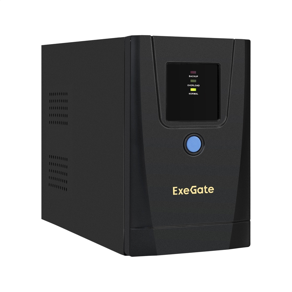 Источник бесперебойного питания  Exegate SpecialPro UNB-1000.LED.AVR.1SH.2C13.RJ.USB