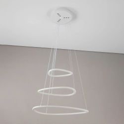 Citilux Неон Смарт CL731A330E RGB Умная подвесная люстра Белая