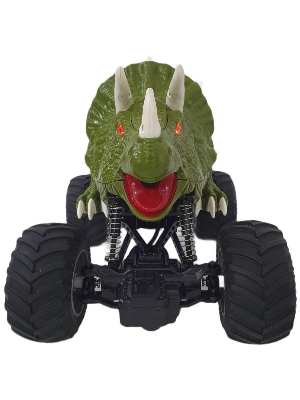 Машина-динозавр на радиоуправлении с паром, USB зарядное устройство, световые и звуковые эффекты