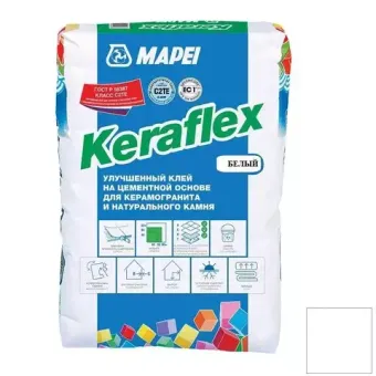 Мапеи Keraflex White улучшенный клей на цементной основе Белый 25кг