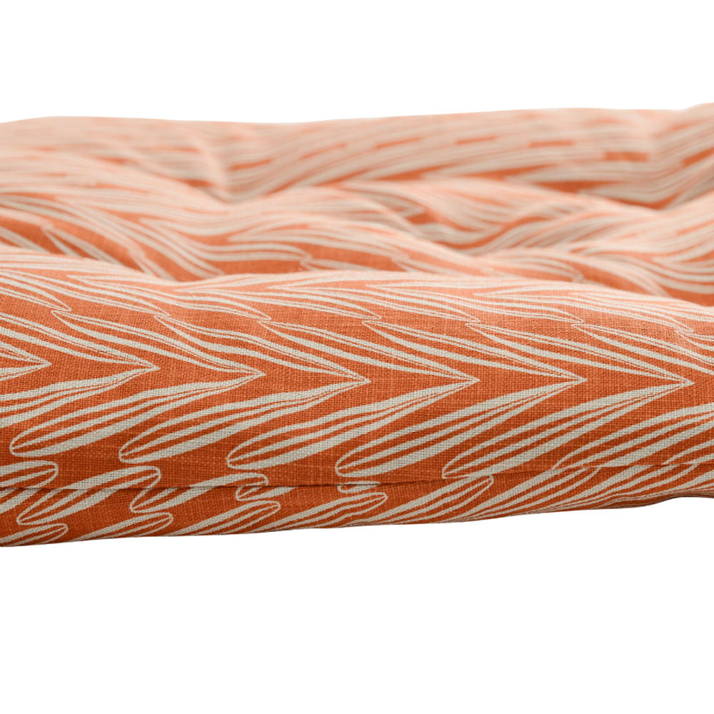 Подушка на стул из хлопка с графичным принтом Колосья russian north, 40х40х4 см