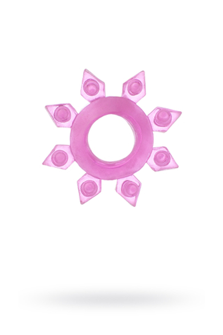 Эрекционное кольцо на пенис TOYFA Basic, TPE, розовый