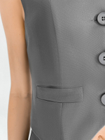 Костюм Miss Diva 11404 однотонный из жилетки и брюк-палаццо