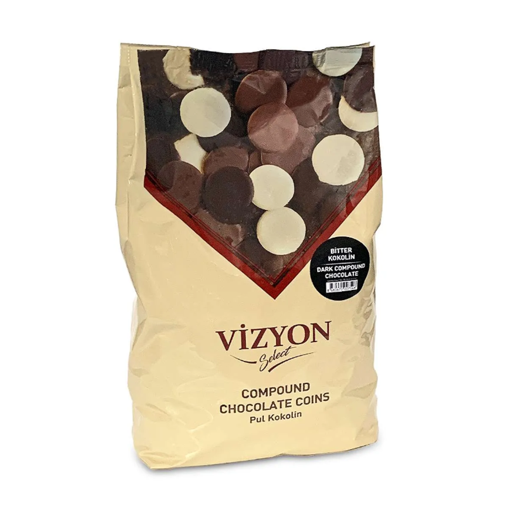 Шоколадные монеты Vizyon Select Dark Compound 55% 2,5 кг