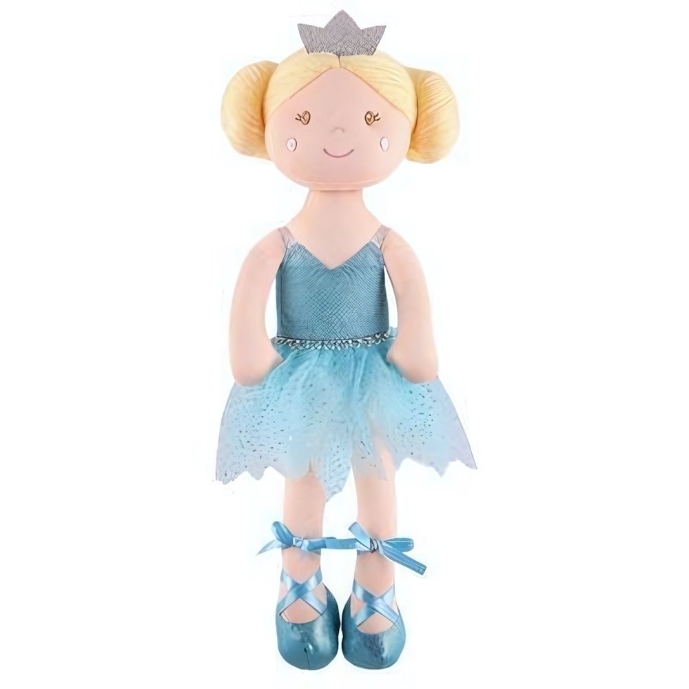 Мягкая игрушка , Кукла Принцесса Лея в Голубом Платье, 38 см (Maxitoys)