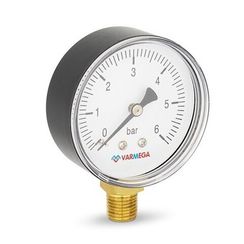 Манометр VARMEGA радиальный 63 мм, 6 бар, 1/4quot;, VMMT10-630602