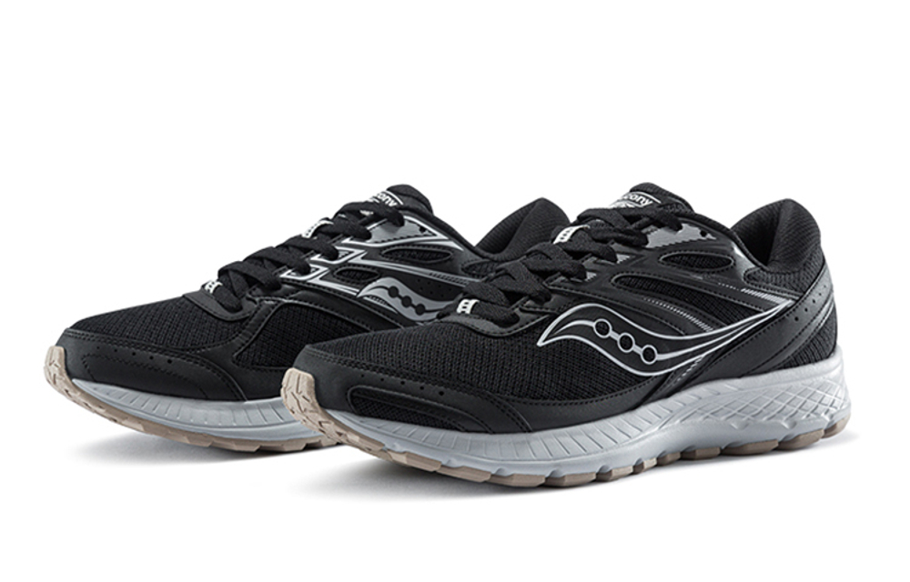 Saucony Cohesion TR13 jogging training running shoes black and gray low cut