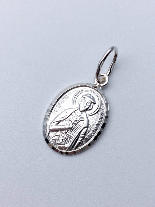 Образок из серебра/Без покрытия/С подвижным ухом/Игорь