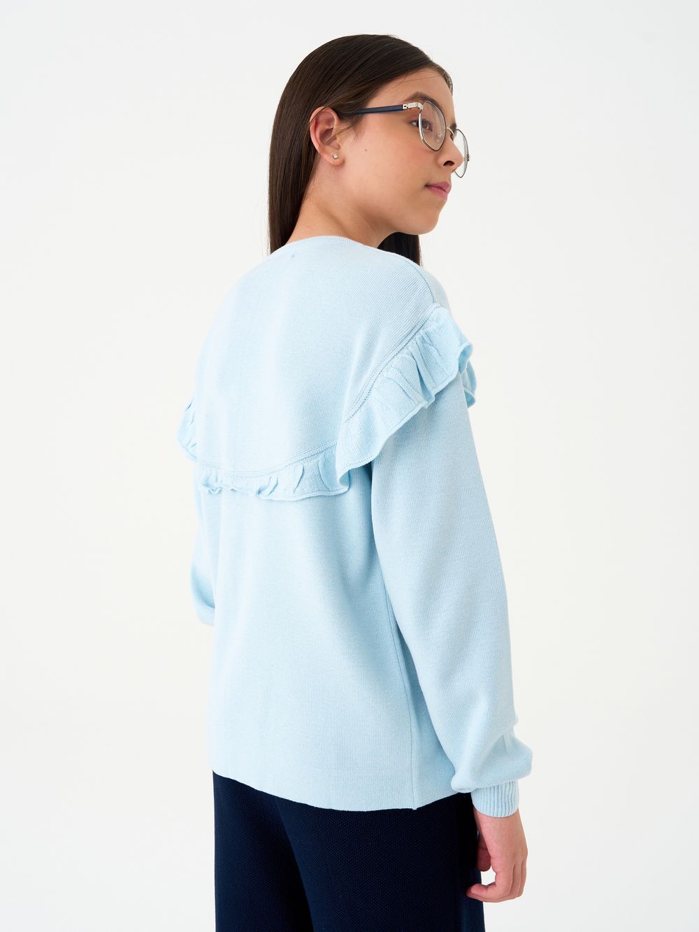 Кардиган для девочки AT1423 голубой