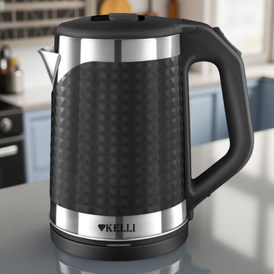 Чайник электрический KELLI KL-1372 металл+пластик