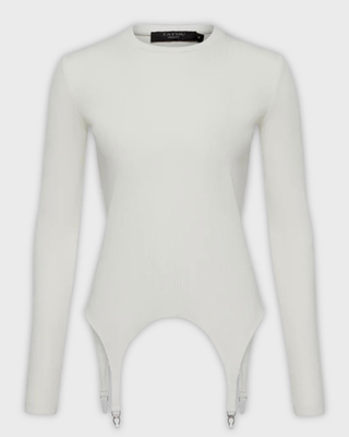 Лонгслив с декоративными элементами