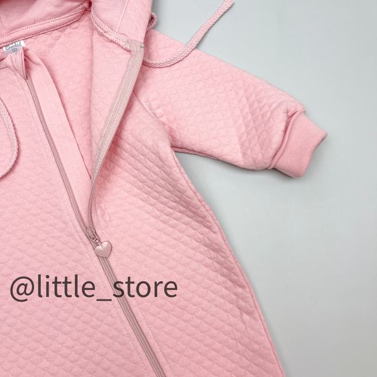 Комбинезон из капитония "Ежики" розовый жемчуг