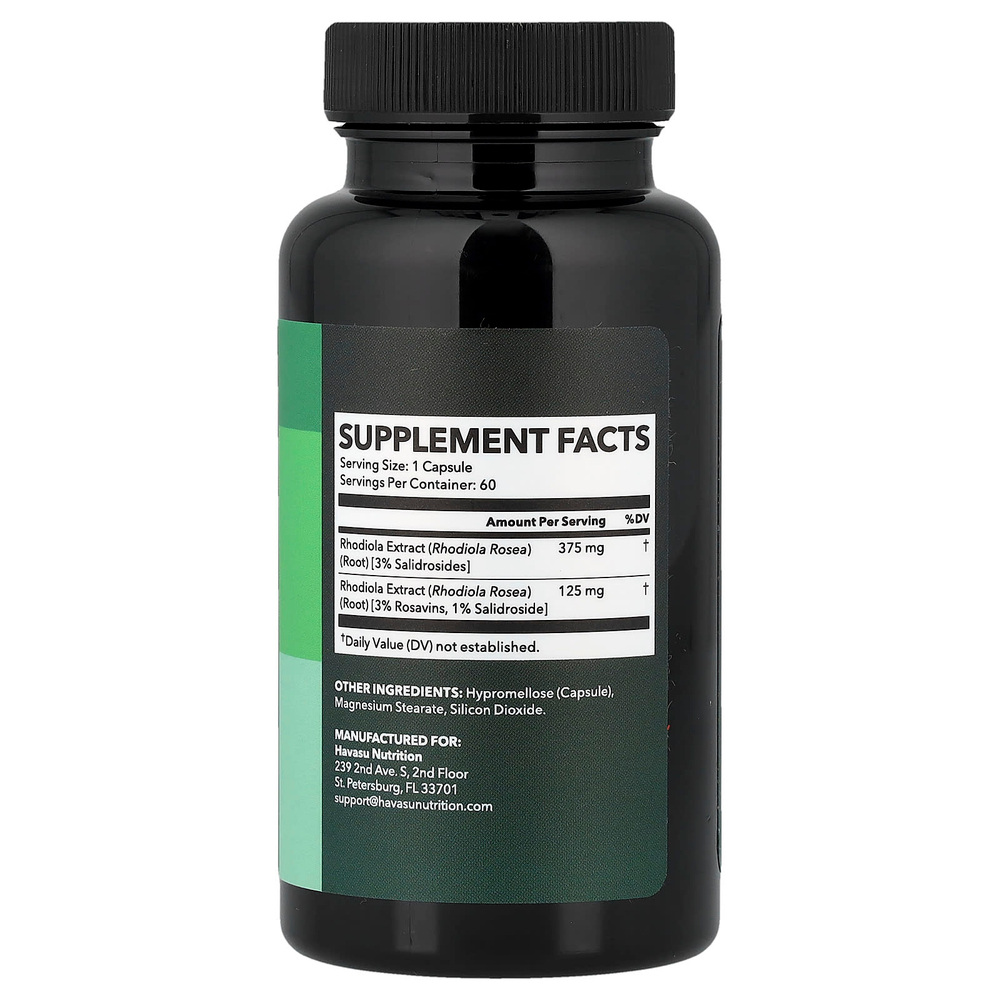 Havasu Nutrition, родиола розовая, 60 капсул